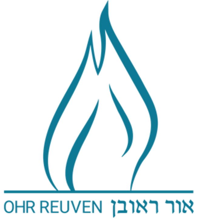 Logo of SafeTelecom Yeshiva App Store Package featuring a stylized blue flame with the Hebrew text "אייל עמיר אוחרבון פארק